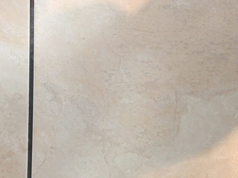 Porcelain tile chip after repair