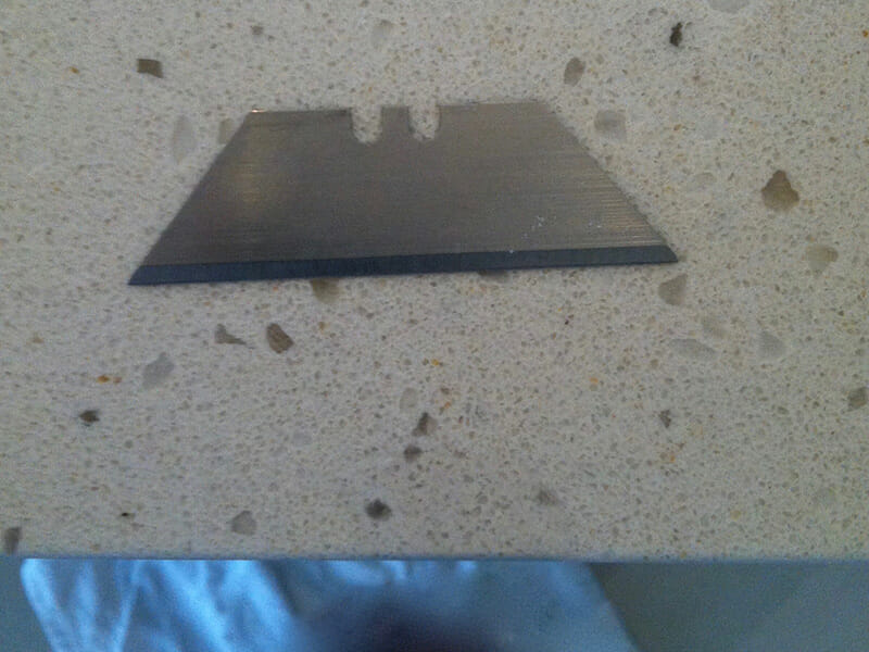 Engineered Stone Benchtop Chip Repair After