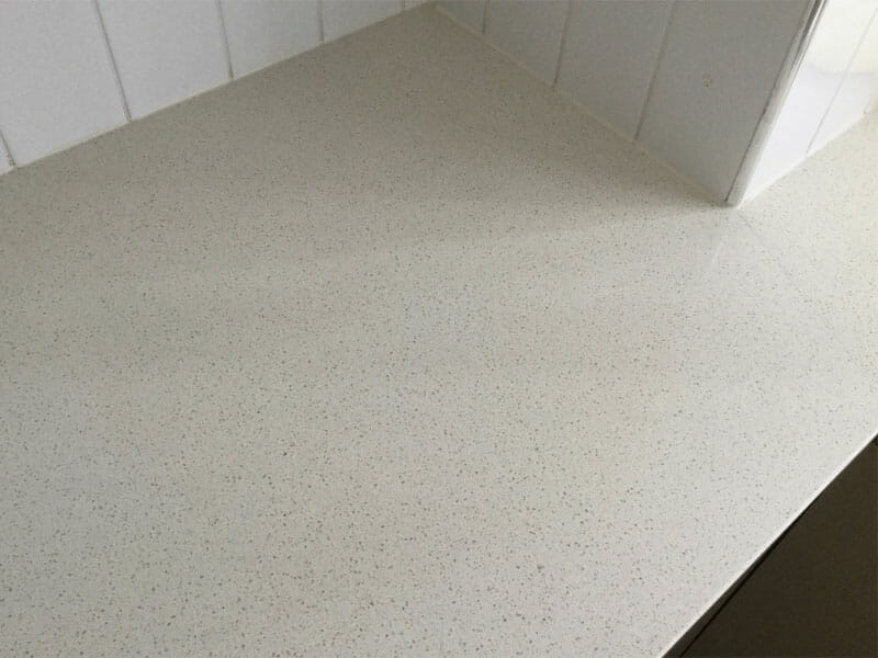Benchtop chemical stain cleaning AFTER