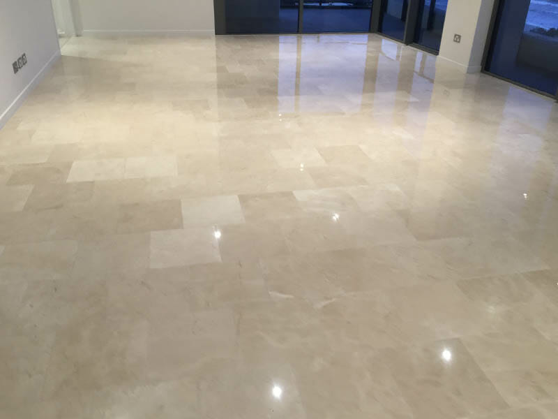 Marble floor polishing AFTER