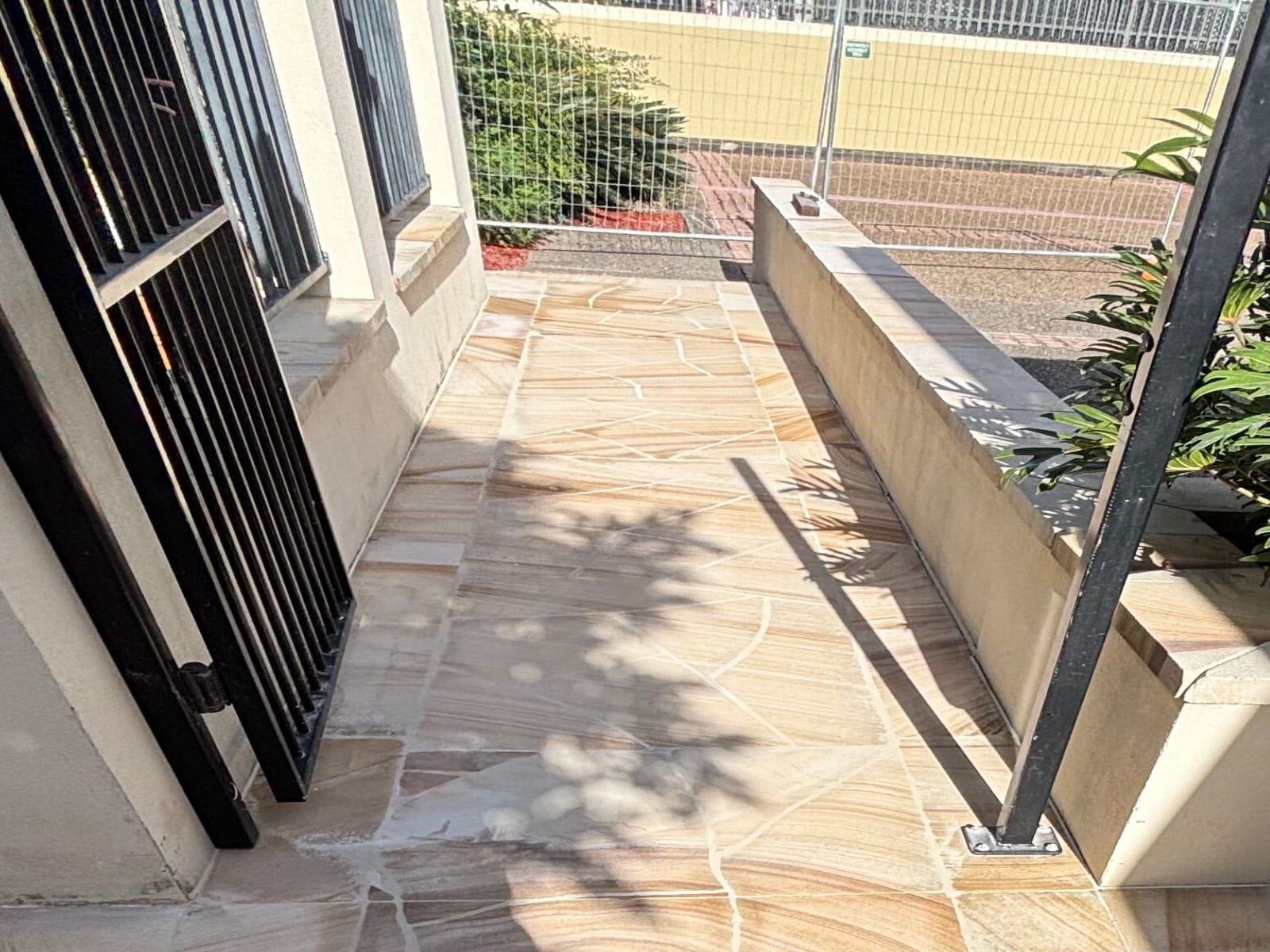 Sandstone after cleaning & sealing