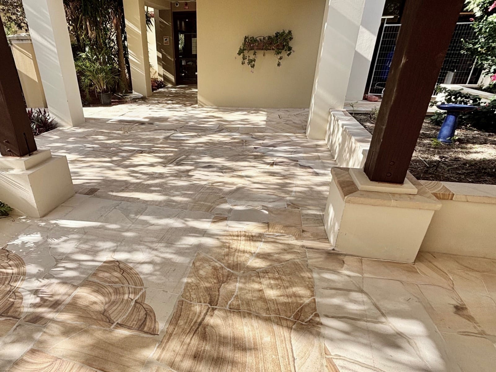 Sandstone after cleaning & sealing