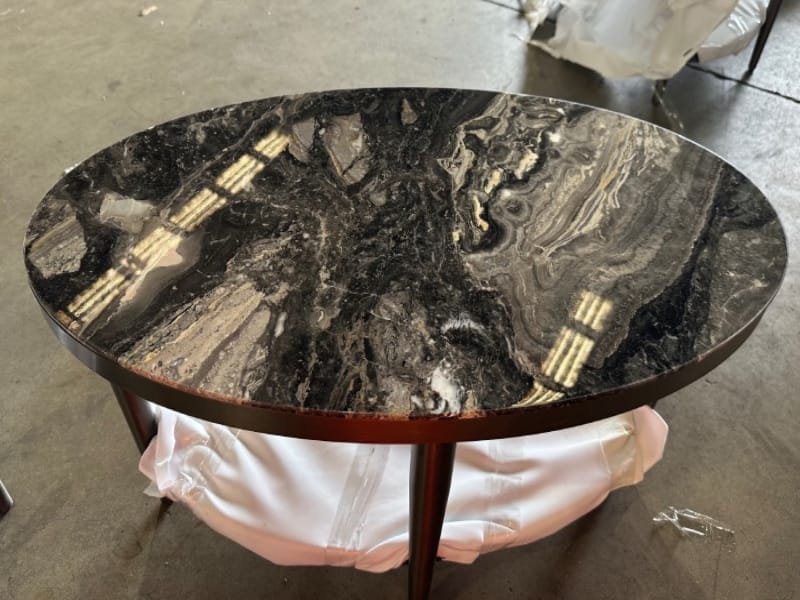 Coffee table with Gloss Tuffskin
