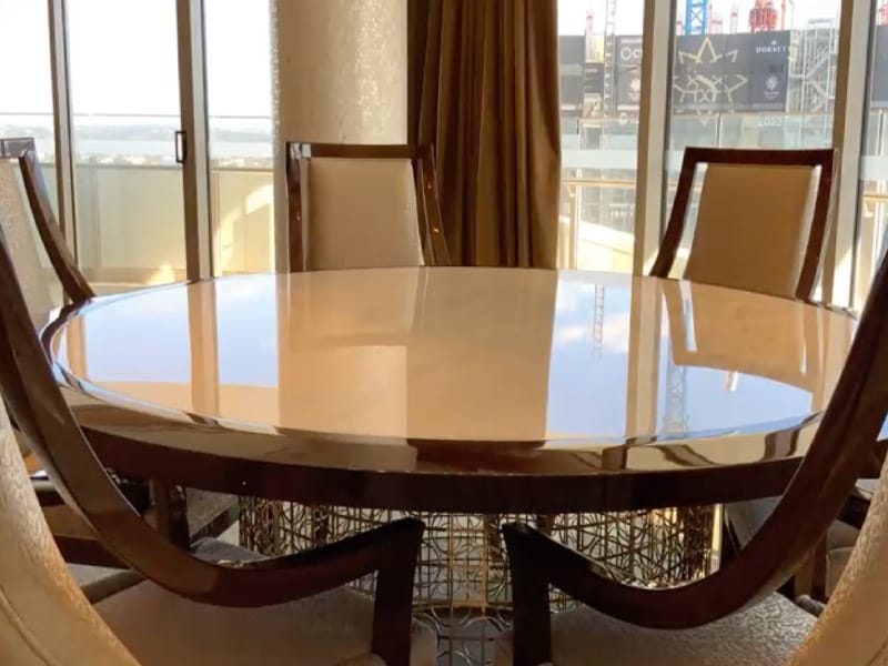 Star Casino Dining Table With Gloss Tuffskin
